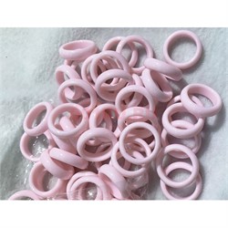 Кольцо из керамики розовое - фото 193214