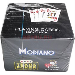Карты Modiano Texas Poker hold'em для покера 100% пластик 54 карты - фото 193497