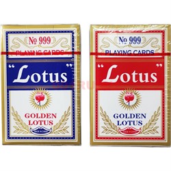 Карты игральные Lotus 54 карты с пластиковым покрытием - фото 194896
