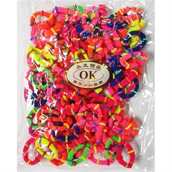 Резинка OK цветная с перемычкой 100 шт/упаковка - фото 195050