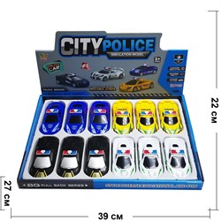 Машинка City Police иннерционная 12 шт/упаковка - фото 195067