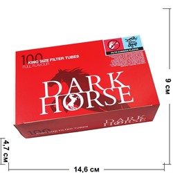 Гильзы сигаретные с фильтром Dark Horse 100 шт King Size - фото 196299