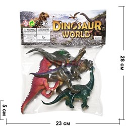 Динозавры (Q603-4) набор из 4 штук Dinosaur World - фото 196442