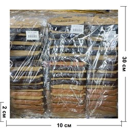 Браслет из кожзама (BR-1609) с плетением 3 цвета 12 шт/упаковка - фото 197846