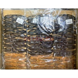 Браслет из кожзама (BR-1596) с плетением 3 цвета 12 шт/упаковка - фото 197849