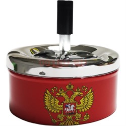 Пепельница бездымная «герб России» 10,5x11 см - фото 198049