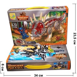 Конструктор Динозавр (77118) Трицератопс со светом и звуком - фото 198783