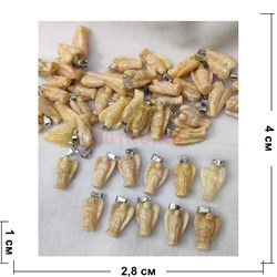 Подвеска «ангелочек» из селенита - фото 198859