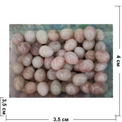 Яйцо из розового кварца 4 см - фото 199038