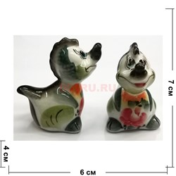 Символ 2024 Дракон гжель керамика «Дракоша» цветной 7 см - фото 199387