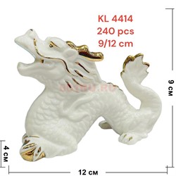 Дракон белый из фарфора (KL-4414) символ 2024 года - фото 200154