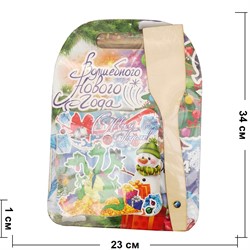 Доска разделочная с лопаткой Драконы символ 2024 года рисунки в ассортименте - фото 200286