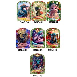 Доска разделочная голограмма Драконы символ 2024 года - фото 200832