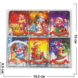 Магнит Драконы 6-в-1 символ 2024 года - фото 200854