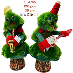 Музыкальная игрушка Елка (KL-4765) высота 35 см - фото 201148