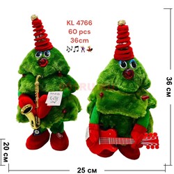 Музыкальная игрушка Елка (KL-4766) высота 36 см - фото 201151