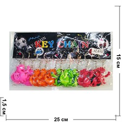 Брелок резиновый (AZ-R-64) драконы 120 шт/блок - фото 201191