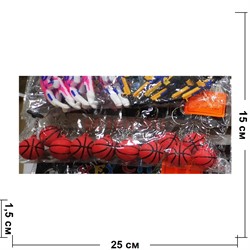 Брелок резиновый (GK-2579) баскетбольный мяч 120 шт/блок - фото 201211
