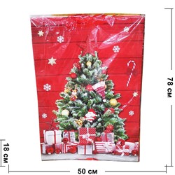 Пакет подарочный новогодний 50x78x18 см 12 шт/упаковка - фото 201335