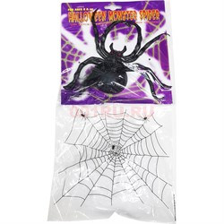 Прикол Паутина с пауками Halloween Monster Spider - фото 201693