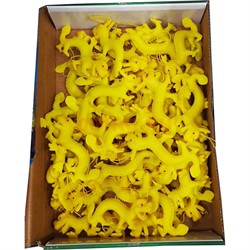 Подвеска дракон желтый малый резиновый 48 шт/упаковка - фото 202039