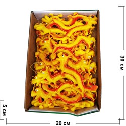 Подвеска дракон цветной большой резиновый 36 шт/упаковка - фото 202042