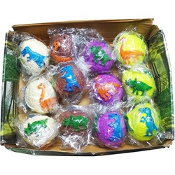 Антистресс Dino Egg динозавры в яйце 12 шт/упаковка - фото 203653