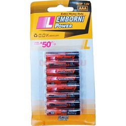 Батарейки Emborni AAA мизиничиковые цена за 80 шт - фото 203686