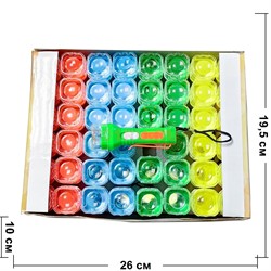 Фонарик пластмассовый (XR-850) цветной 9,5 см 48 шт/упаковка - фото 203708