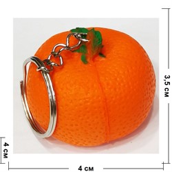 Брелок мягкий сквиш «апельсин» 12 шт/упаковка - фото 203945