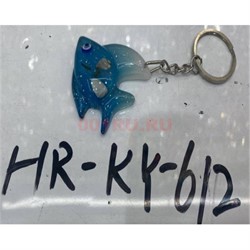 Брелок для ключей (KY-612) рыба с ракушками и водорослями 12 шт/упаковка - фото 204074