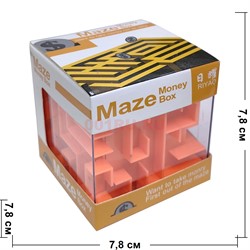 Головоломка Maze с шариком 78 мм 6 шт/упаковка - фото 204131
