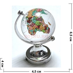 Глобус цветной с континентами 40 мм - фото 204626