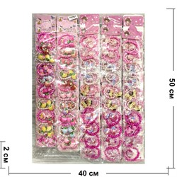 Набор детский (M-148) браслет + резинка для волос 100 шт/упаковка - фото 204765