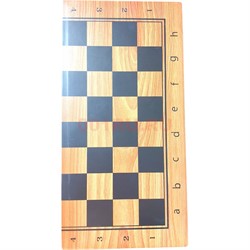 Шахматы магнитные деревянные 34 см - фото 205343