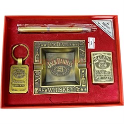 Набор подарочный Jack Daniels «ручка, брелок, пепельница, зажигалка» - фото 206001