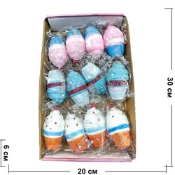 Антистресс мялка «мороженое» 12 шт/упаковка - фото 207005