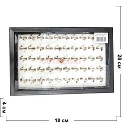 Кольцо металлическое (KL-2280) под золото 50 шт/упаковка - фото 207903