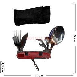 Набор походный «ложка-вилка» 7 предметов - фото 208390
