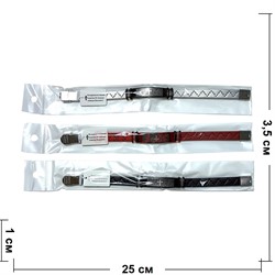 Браслет кожаный с молитвой (RJ-101) цветной 12 шт/упаковка - фото 208612