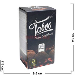 Уголь кокосовый Taboo для кальяна 22 мм 96 кубиков 1 кг - фото 209670