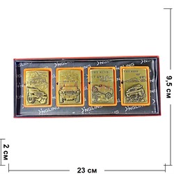 Зажигалка бензиновая "Внедорожники" цена за 4 шт - фото 211079
