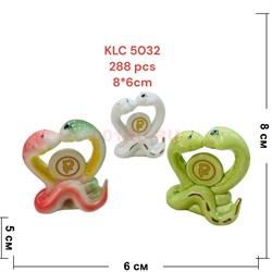 Змея парочка (KLC-5032) из фарфора с изображением рубля символ 2025 года - фото 211436