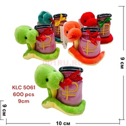 Игрушка мягкая копилка (KLC-5061) Змея символ 2025 года 12 шт/упаковка - фото 211520