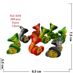 Набор змеи из полистоуна (KLC-5213) символ 2025 года 7,5 см высота - фото 212252