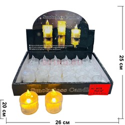 Светильник «свеча» KL-4678 пластмассовый 24 шт/упаковка - фото 212280