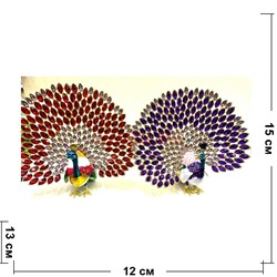 Шкатулка со стразами и бусинами «Павлин» (8454) - фото 212520