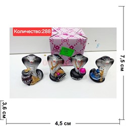 Змея из полистоуна (2284) набор 4-в-1 символ 2025 года - фото 212715