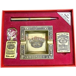 Набор подарочный Jack Daniels «ручка, брелок, пепельница, зажигалка» - фото 216017