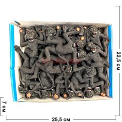 Игрушка резиновая Обезьяна 24 шт/упаковка - фото 216504